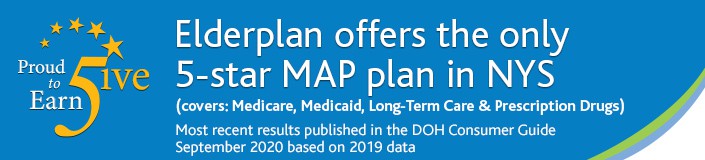 Elderplan offers the only 5-star MAP plan in NYS